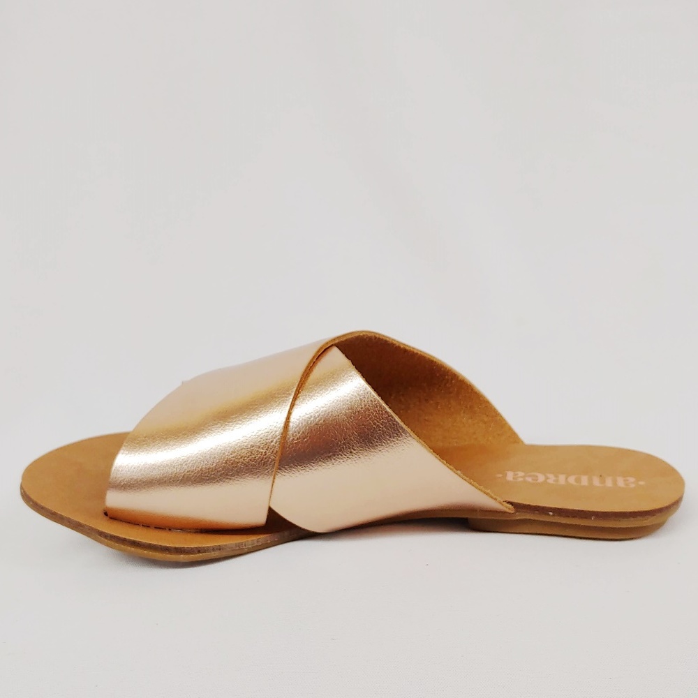 Andrea Rose Gold Sandals - Picture 3 of 5